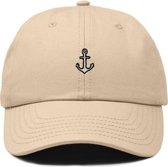 Dalix Anchor Dad Cap in Khaki at Nordstrom
