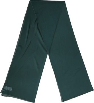 Dolce & Gabbana Dark Green Silk Neck Wrap Shawl Stole 200cm x 64c Womens Scarf