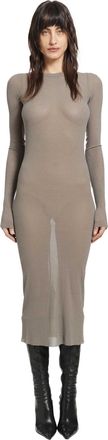 Rick Owens Temple Rib Long Sleeves Dress