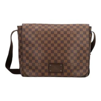 Louis Vuitton Pre-owned Cross Body Bags, female, Brown, Size: ONE SIZE Pre-owned Messenger Bag Brooklyn