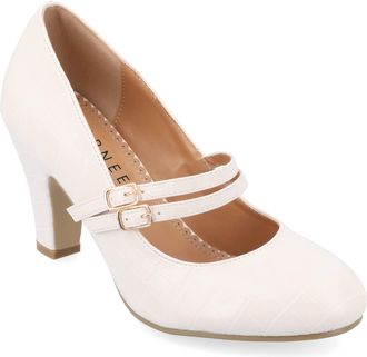 Journee Collection Women & apos;s Windy Medium and Wide Width Pumps