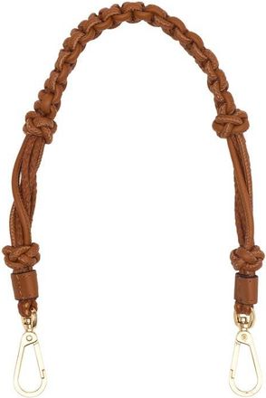 Hammitt Short Knotted Leather Strap in Cocoa/Gold at Nordstrom