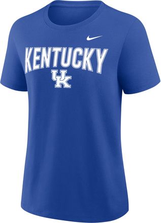 Nike Kentucky Arch Logo Nike Womens College T-Shirt in Blue | 01K94EVNKY-SYS