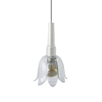 Tosel Suspensi&oacute;n vidrio blanco D16 cm