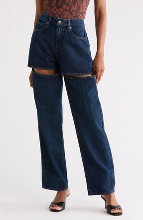 Good American Good 90s Relaxed Jeans in Indigo1003 at Nordstrom Rack, Size 18W