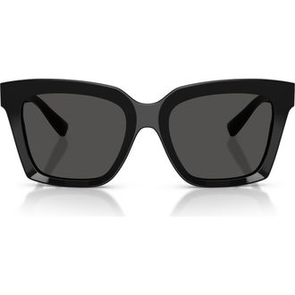 Dolce & Gabbana 55mm Square Sunglasses in Black/dark Grey at Nordstrom