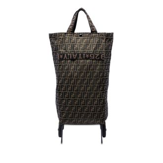 Fendi Pre-owned Fendi Zucca Canvas Foldable Jolly Trailer Rolling Cart Unisex NUOLWD0EFTZJU1BP