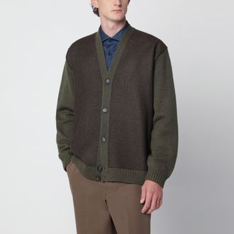 Loro Piana Dark green Breia cardigan in wool and cashmere