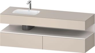 Duravit Duravit - Qatego Lavabo Encastr&eacute; Avec Meuble Sous-lavabo En