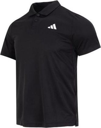 adidas Club Tennis Pique Polo Shirt Asia Sizing Black HS3246