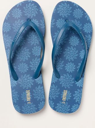 Fat Face FatFace Portloe Teal Blue Flip Flop