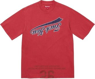 SUPREME FW26 Cracked Flipped S/S T-Shirt Red SUP-FW26-069-RED