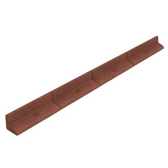 MonsterShop Flexible Lawn Edging 8 x 1.2m With Mallet - Terracotta in Brown | Size: 120 cm