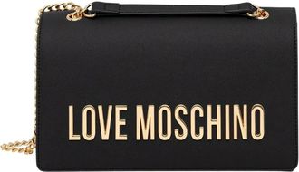 Love Moschino Borsa a Spalla con Catena Logo - - Bags - Donna - Nero - ONE SIZE