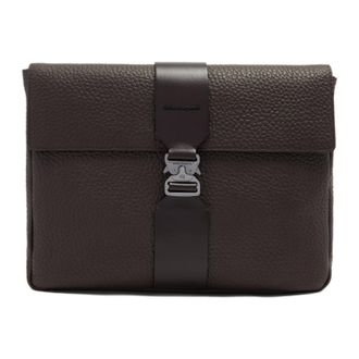 Piquadro Tassen, Heren, Bruin, ONE Size, Katoen, Leren Clutch voor 13-inch i Pad Pro