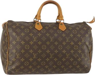 Louis Vuitton Speedy Bandouliere Bag Monogram Canvas Brown Canvas Handbag (Pre-Owned)