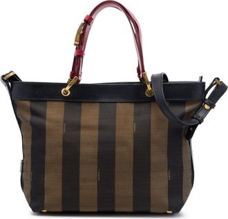 Fendi Pre-owned Fendi Canvas Pequin Stripe Satchel Ladies M2HC31GKAV3AFYYZ