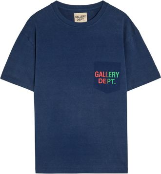 Gallery Dept. Boardwalk Logo-print Cotton T-shirt - Navy - XL