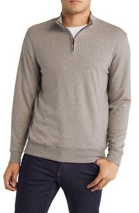 The Normal Brand Puremeso Weekend Quarter Zip Top in Athletic Grey at Nordstrom, Size Xx-Large