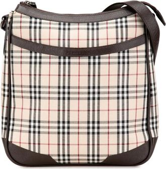Burberry Borsa a tracolla House Check in tela 2000-2017 - Marrone