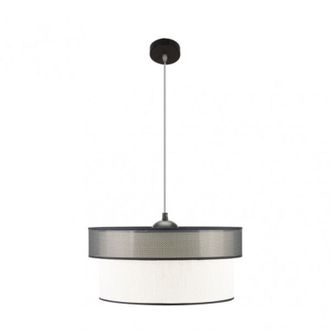 Fabrilamp Lampara Colgante Felix Negro/blanco 1 Luz Fabrilamp