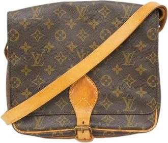 Louis Vuitton Pre-owned Cross Body Bags, female, Brown, Size: ONE SIZE Pre-owned Cartouchiere Shoulder Bag