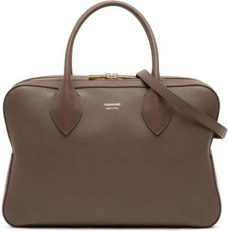 Ferragamo Pre-owned Handbags, female, Brown, Size: ONE SIZE Pre-owned Satchel