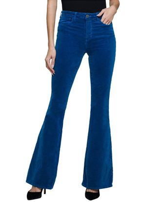 L'agence Lagence Marty High-Rise Flare Jean Teal Jean