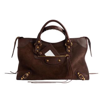 Balenciaga (WMNS) Balenciaga Le City Bag Medium Moka 8657602ACJ52356