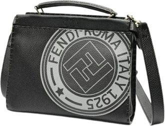 Fendi Pre-owned Cross Body Bags, female, Black, Size: ONE SIZE Pre-owned Leather Shoulder Bag (Vintage)