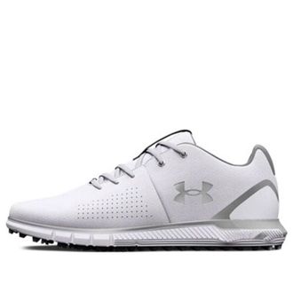 Under Armour HOVR Fade 2 Spikeless Golf 2E Wide White Metallic Silver 3026404-100