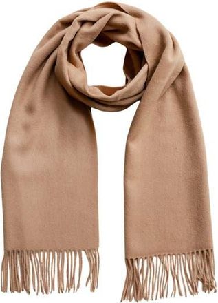 TBCo Lambswool Block Color Oversized Scarf in Camel at Nordstrom, Size Large