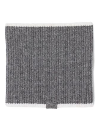 Sandro ribbed knit scarf - women - Wool - One Size - Grey