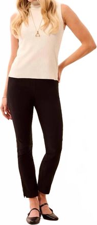 Tribal Flatten It Tummy Control Pull-On Ankle Pants In Black