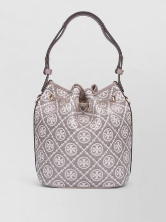 Tory Burch bucket bag adjustable strap gold tone top handle