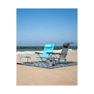 Crespo Silla De Playa Saint-tropez Con Almohada Gris Bogaert