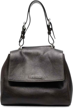 Orciani Brown Leather Shoulder Bag