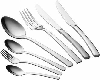 OEM Juego De Cubiertos De 42 Piezas Para 6 Personas, Plata Brillante Berlinger Haus Bh-3045