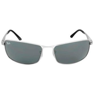 Ray-Ban Green Classic G-15 Rectangular Mens Sunglasses RB3498 004/71 64