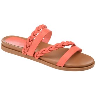 Journee Collection Women & apos;s Colette Medium and Wide Width Flat Sandals