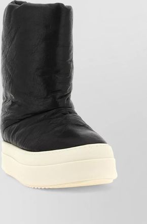 Rick Owens leather mega bumper lunar hi-top sneakers