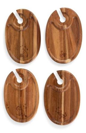 Picnic Time x Disney Winnie the Pooh Wooden Appetizer Tray Set in Brown at Nordstrom Rack