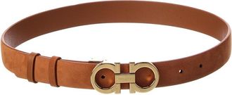 Ferragamo Ferragamo Gancini Adjustable Leather Belt