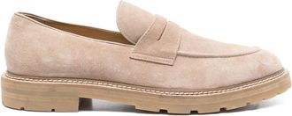 Eleventy Leren loafers - Beige