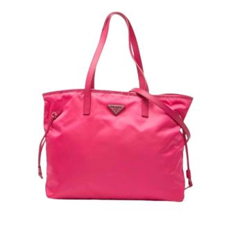 Prada Pre-owned Tote Bags, female, Pink, Size: ONE SIZE Pre-owned Satchel