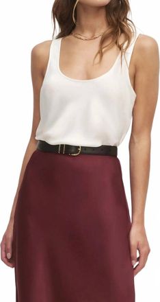 Favorite Daughter Clean Cut Tank Top In Ivory