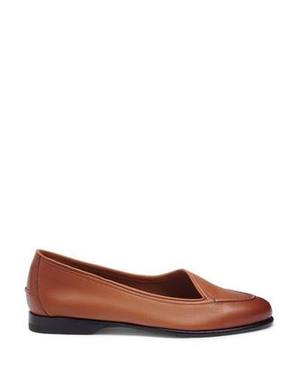 Santoni Womens leather Andrea loafer in Brown at Nordstrom, Size 8.5