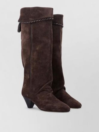 Isabel Marant elita knee boot cone heel tassels