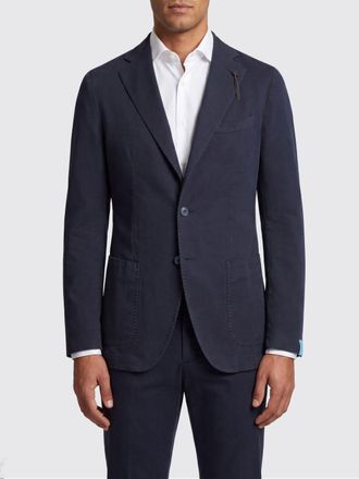 Santaniello Single-Breasted Cotton Blazer