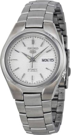 Seiko 5 Automatic Silver Dial Stainless Steel Mens Watch SNK601